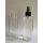 PET Flasche 200 ml klar mit Zerstäuber in schwarz