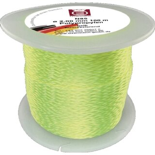 Pflastererschnur L.100m D.3mm 100kg PP gelb