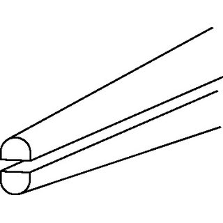 Flachrundzange L.200mm ger.VDE Mehrkomp.-Hlle PROMAT