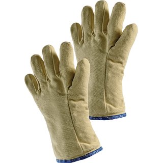 Hitzeschutzhandschuhe 5-Finger m.Isolation Universalgre gelb Aramidgewebe