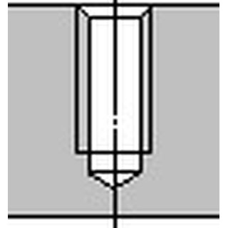 Gewindeformer DIN 2174 (DIN 371) M8 Form C HSS-Co TiN 6HX o.SN PROMAT