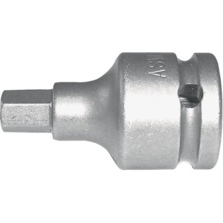 Kraftschraubersteckschlüsseleinsatz 725 1/2 Zoll i6-KT.SW 6mm L.55mm ASW