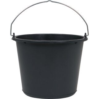 Baueimer 12l schwarz