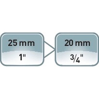 Reduzierstck 450-2 Antriebs-4-KT.1 Zoll Abtriebs-4-KT.3/4 Zoll ASW