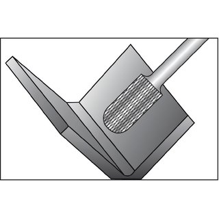 Frsstift WRC D.10mm Kopf-L.20mm Schaft-D.6mm HM Blank Verz.KVZ 4 RUKO