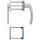 Balkongarnitur NY 099KH/961N/U10/… Alu.F1 63-73mm 4-KT.7mm HOPPE