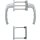 Balkongarnitur NY 0810/961N/U10/… Alu.F1 63-73mm 4-KT.7mm HOPPE