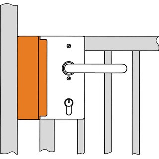 Schliekasten 147B-40 f.E-ffner blk z.Anschweien AMF