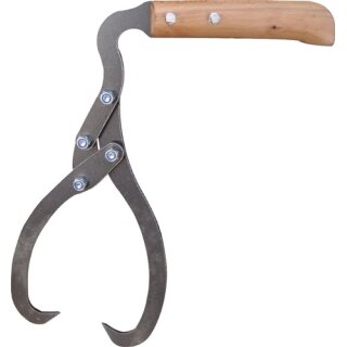 Handpackzange mit Holzgriff, Klauenöffnung 250 mm