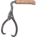 Handpackzange mit Holzgriff, Klauenöffnung 250 mm