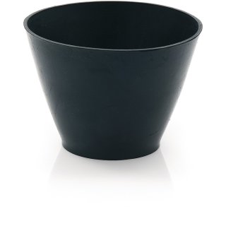Gipsbecher H.130mm D.oben:125/unten:90mm kon.f.Nitrolacke geeignet TPE schwarz