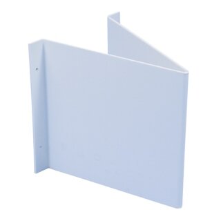 Winkelschild L148xB148 blanko weiß f. Folienschilder Ku.