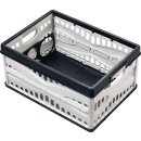 Klappbox L485xB345xH230mm Inh.35l m.2 Griffen u.Flaschenhalter schwarz-grau