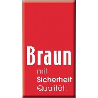 Eimerseil 25m 4-litzig gedreht,m.Schlaufe 16mm BRAUN