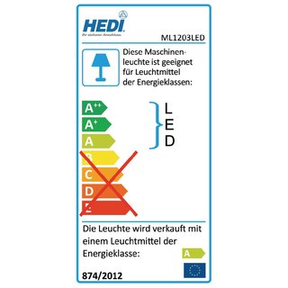 Arbeits-/Maschinenleuchte 3W 300 lm IP20 2x1,0 mm H05RN-F HEDI