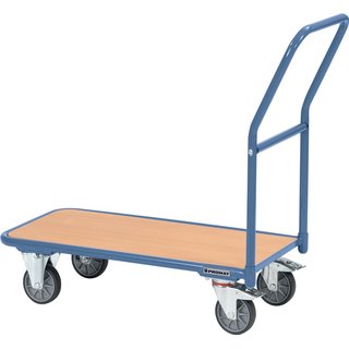 Plattformwagen Ladeflchen L1000xB600mm STA taubenblau Trgf.250kg PROMAT