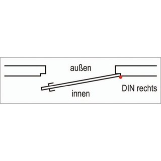 Trband QF1 STA verz.geflzte Holzflgel Rollenlnge 140mm DIN re.SIMONSWERK