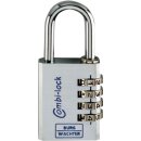 Zahlenvorhangschloss Combi Lock 90 Chromo...