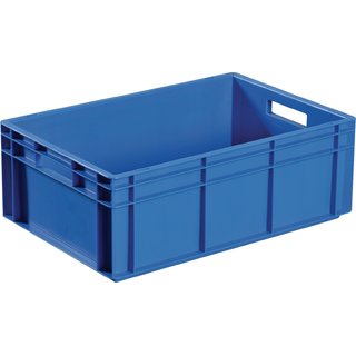 Transportbehlter L600xB400xH280mm blau PP Durchfassgr.Seitenwnde geschl.PROMAT