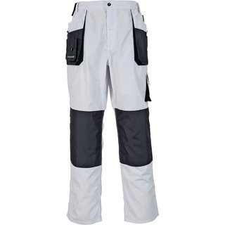 Bundhose Gr.54 wei-grau 65% PES 35% BW,mit 600D Oxford, 270g/m