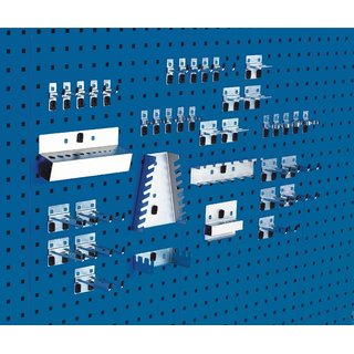 Werkzeughaltersortiment 40-tlg.verz.f.Lochplatten BOTT