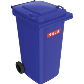 Müllgroßbehälter 240l HDPE blau fahrbar,n.EN 840 SULO