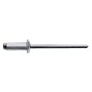 Blindniet VA A2 4x12mm dxl f.6,5-8,5mm GESIPA Flachrundkopf