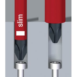 Schraubendreher 3201 slimFix Schneiden-B.4,5mm Klingen-L.125mm VDE isol.WIHA