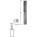Profilrolle Band-L.140mm STA blk Stift-Ø 9mm GAH