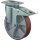 Schwerlastlenkrolle D.125mm Trgf.450kg m.Festst.Guß-PU 135mm 110mm BS ROLLEN