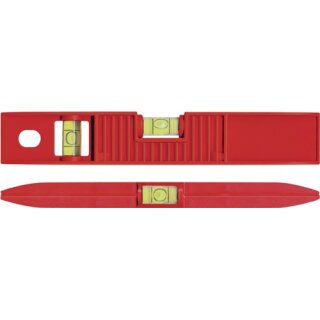 Wasserwaage TORPEDO 25cm ABS rot ± 1mm/m m.Magnet BMI