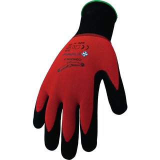 Handschuhe Condor Gr.9 rot/schwarz EN 388 EN 407 PSA II ASATEX