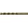 Spiralbohrer DIN 338 Typ INOX D.2,5mm HSS-Co5 profilgeschl.Gold Zyl.schaft 5xD
