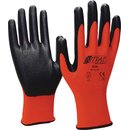 Handschuhe Nitril Foam Gr.10 rot/schwarz...