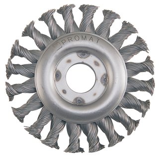 Rundbrste D.178mm Drahtstrke 0,5mm VA-Draht 13mm 10000min- PROMAT