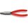 Flachzange Gesamt-L.160mm Kopf pol.schwarz atram.Ku.-Überzug KNIPEX