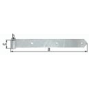 Ladenband B.60mm L.1200x60mm S.8mm D.20mm STA TZN rd GAH