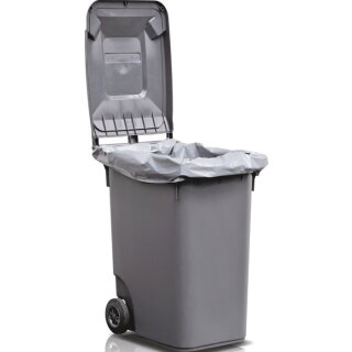 Kunststoffsack 120l LD-PE grau 100 µm B500/450xL1250mm 100St./Karton