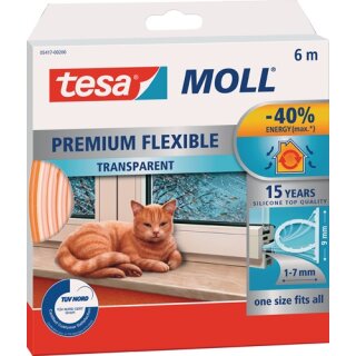 Silikondichtung tesamoll® 5417 B9mmxH7mmxL6m transp.TESA