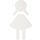 Symbol Frau 801.91.020 PA Farb-Nr.97 B.87mm H.150mm S.3mm HEWI