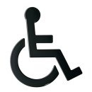 Symbol Barrierefrei 801.91.030 PA Farb-Nr.90 B.135mm...