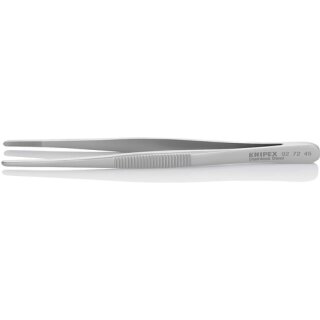 Präzisionspinzette L.145mm Spitzenbreite 3,5mm rostfr.,antimagn.,säuref. KNIPEX