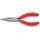 Flachrundzange L.140mm flach/rund ger.pol.Ku.-Überzug KNIPEX