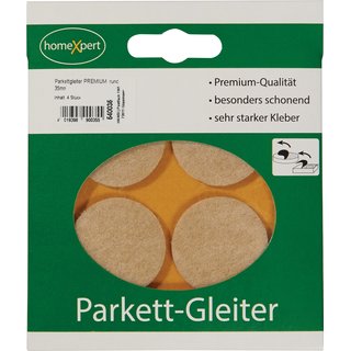 Parkettgleiter Premium 35mm Filz natur rd.selbstkl.