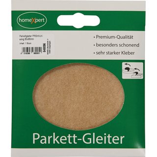 Parkettgleiter Premium 80 x 95mm Filz natur eck.selbstkl.