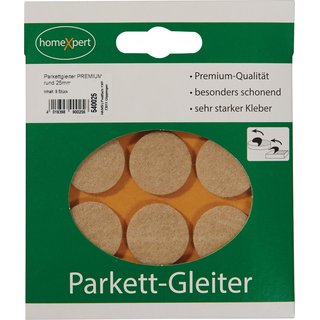 Parkettgleiter Premium 25mm Filz natur rd.selbstkl.