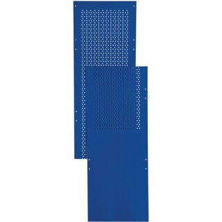 Lochblechseitenwand LOGS 80 H2000xB390mm blau RAL 5022 LOGS