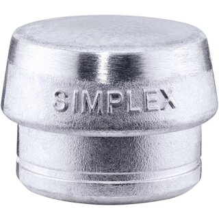 Schonhammerkopf SIMPLEX Kopf-Ø 80mm Weichmetall silber hart HALDER