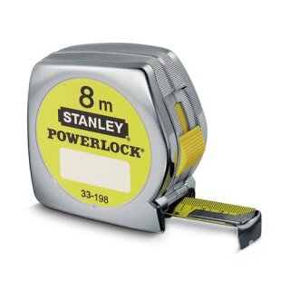 Taschenrollbandmaß PowerLock® L.8m B.25mm mm/cm EG II Ku.Automatic SB STANLEY