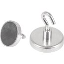 Kraftmagnet D.47mm verzinkt,m.Hak.5St./Karton